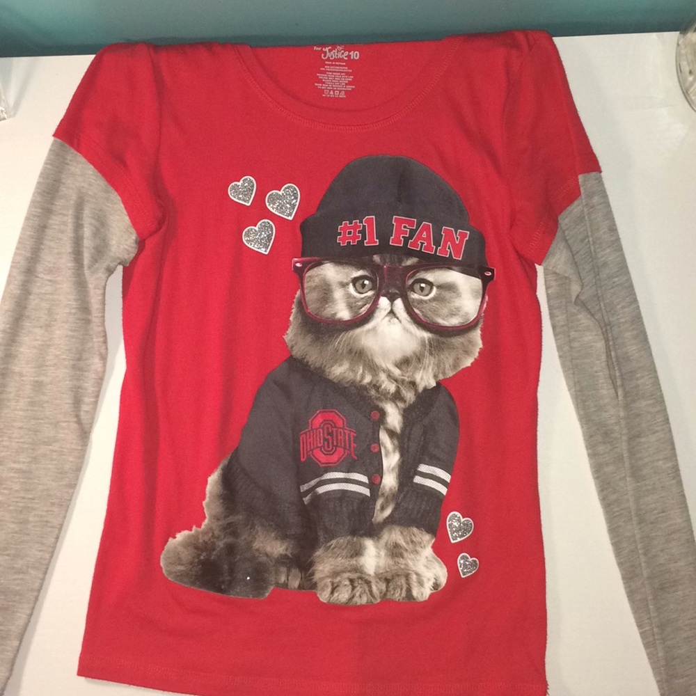 A long sleeve Ohio state shirt